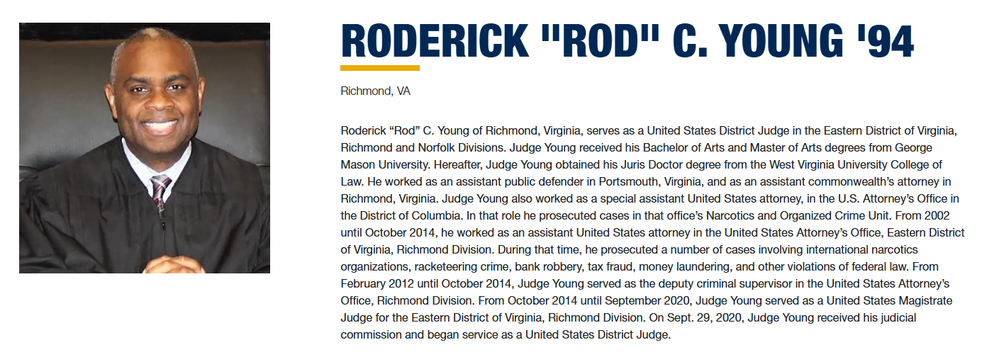 Judge Roderick Rod C. Young '94